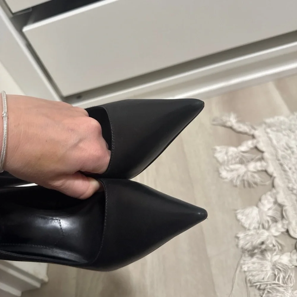 Mango Classic Black Women's Heels - Picture 6 of 7